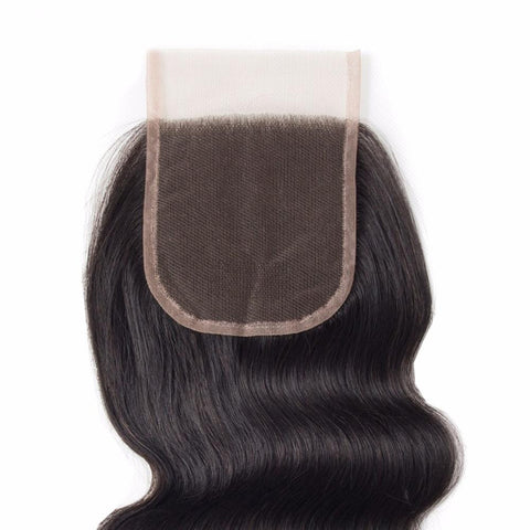 Qp brazilian Straight Closure 4*4 Straight Lace Closure 8A Malaysian Virgin Straight Human Hair Closure Free Shipping