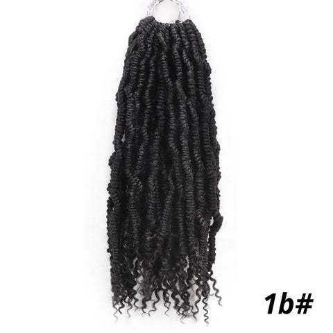 14 18 inch  Spring Twists Synthetic Crochet Hair Extensions Ombre Crochet Braids Pre Looped Bomb Twist Tresse Braiding