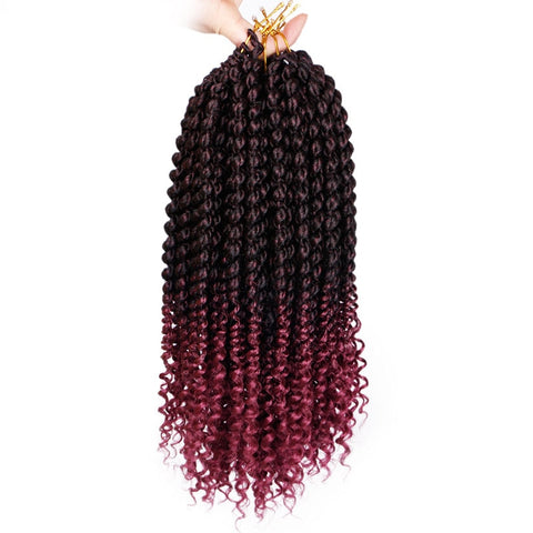 14 inch Marley Braids Ombre Hair Crochet Braid Synthetic Braiding Hair Extensions Braids Curly Crochet Hair Women Locs Twist