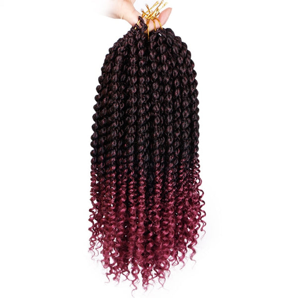 14 inch Marley Braids Ombre Hair Crochet Braid Synthetic Braiding Hair Extensions Braids Curly Crochet Hair Women Locs Twist