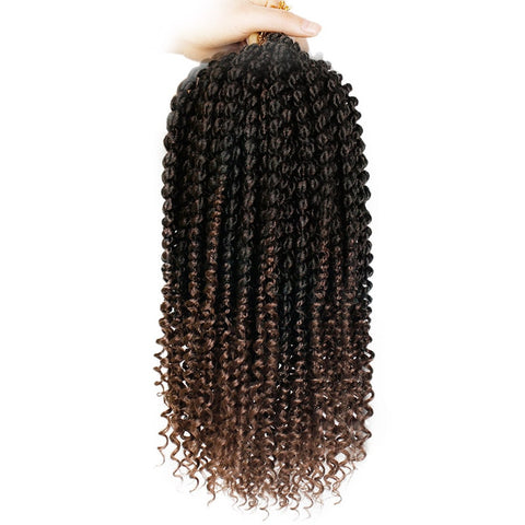 14 inch Marley Braids Ombre Hair Crochet Braid Synthetic Braiding Hair Extensions Braids Curly Crochet Hair Women Locs Twist