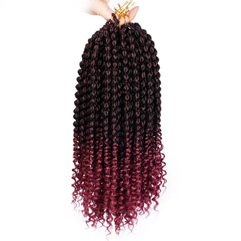 14 inch Marley Braids Ombre Hair Crochet Braid Synthetic Braiding Hair Extensions Braids Curly Crochet Hair Women Locs Twist
