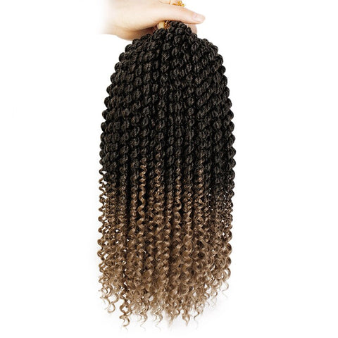 14 inch Marley Braids Ombre Hair Crochet Braid Synthetic Braiding Hair Extensions Braids Curly Crochet Hair Women Locs Twist