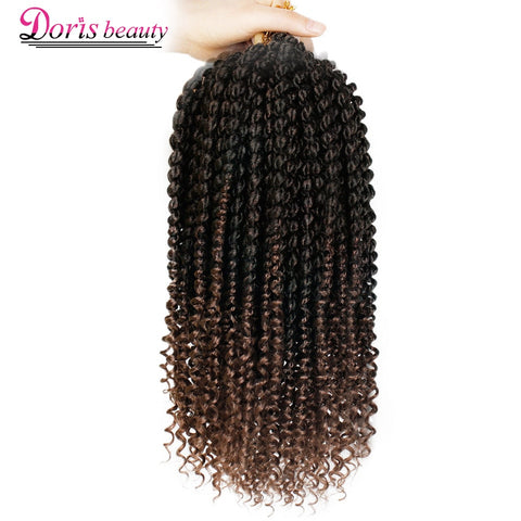 14 inch Twist Marley Braids Ombre Hair Crochet Braid Synthetic Braiding Hair Extensions Curly Crochet Hair Women Locs