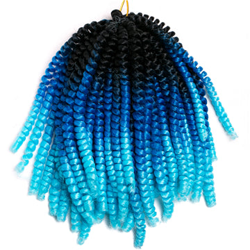 Qp hair3 pcs Synthetic Spring Twist Crochet Braid Hair Extension 8 inch,30 strands/pack ombre braiding hair colorful braids extensions