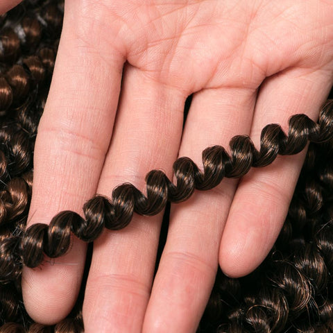 Qp hair3 pcs Synthetic Spring Twist Crochet Braid Hair Extension 8 inch,30 strands/pack ombre braiding hair colorful braids extensions