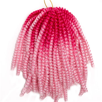 Qp hair3 pcs Synthetic Spring Twist Crochet Braid Hair Extension 8 inch,30 strands/pack ombre braiding hair colorful braids extensions