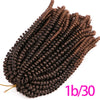 Qp hair3 pcs Synthetic Spring Twist Crochet Braid Hair Extension 8 inch,30 strands/pack ombre braiding hair colorful braids extensions