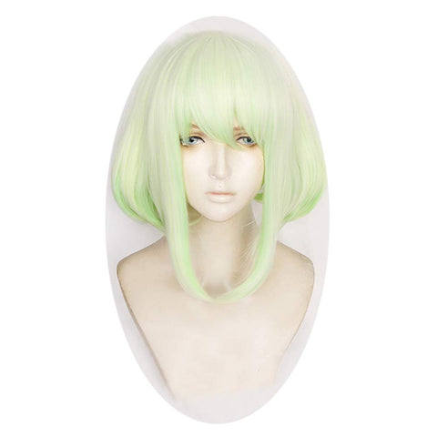 Qp hairXingwang Queen Anime Cosplay Wig Short Gradient Green Bob Wig Women Girls' Party Wigs