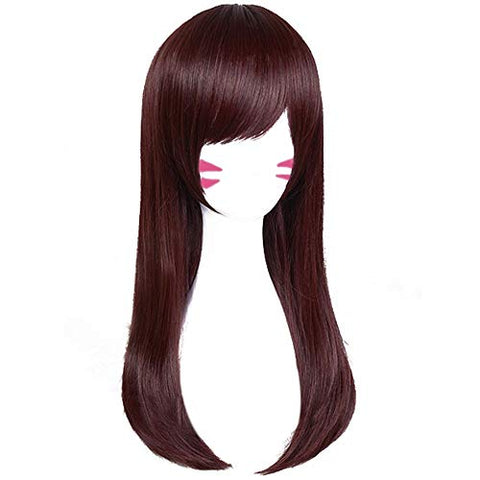 Qp hairDAZCOS DVA Cosplay Wig SongHana Straight Brown Hair 65 cm (Brown)