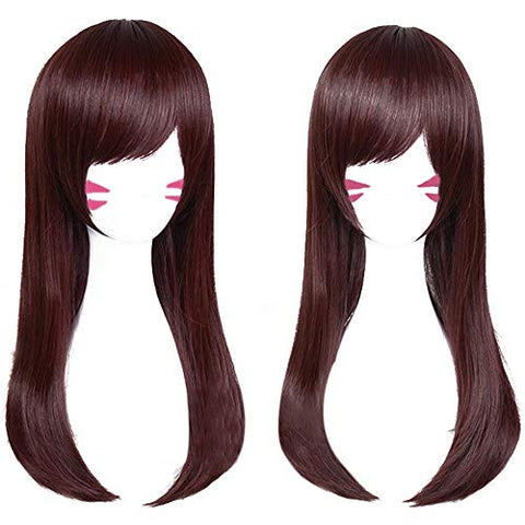 Qp hairDAZCOS DVA Cosplay Wig SongHana Straight Brown Hair 65 cm (Brown)