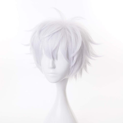 Qp hairAnime Cosplay Wig, Jujutsu Kaisen Wig, with Free Wig Cap, for Halloween, Party, Carnival, Nightlife, Concerts, Weddings (Gojo Satoru-B Wig)