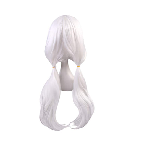 Qp hairC-ZOFEK Angie Yonaga Cosplay Wig White Long Tails (White)