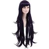 Qp hairCfalaicos Dark Purple Cosplay Wig Costume Wigs with Bangs + Free Wig Cap