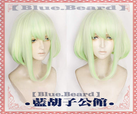 Qp hairXingwang Queen Anime Cosplay Wig Short Gradient Green Bob Wig Women Girls' Party Wigs