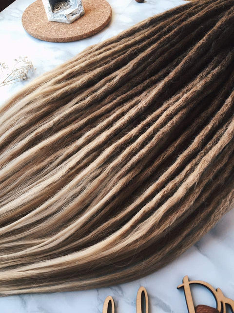 Synthetic Crochet Dreads — Natural, Ombre Set, Ombre Dreads, Synthetic dreads, de dreads, se dreads, Black, Custom Dreadlocks Extensions