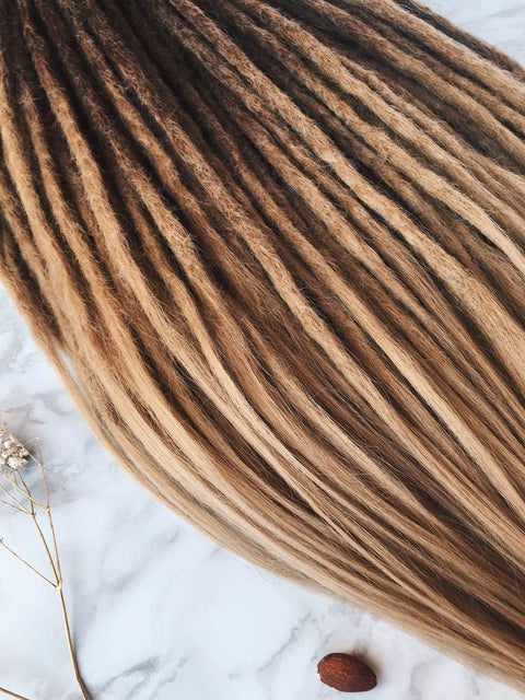 Synthetic Crochet Dreads — Natural, Ombre Set, Ombre Dreads, Synthetic dreads, de dreads, se dreads, Black, Custom Dreadlocks Extensions