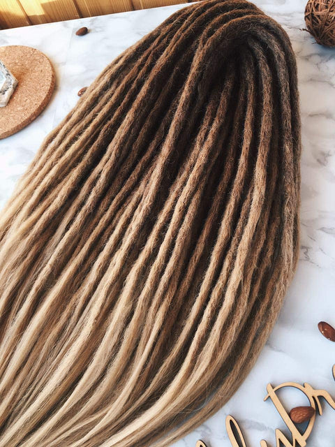 Synthetic Crochet Dreads — Natural, Ombre Set, Ombre Dreads, Synthetic dreads, de dreads, se dreads, Black, Custom Dreadlocks Extensions