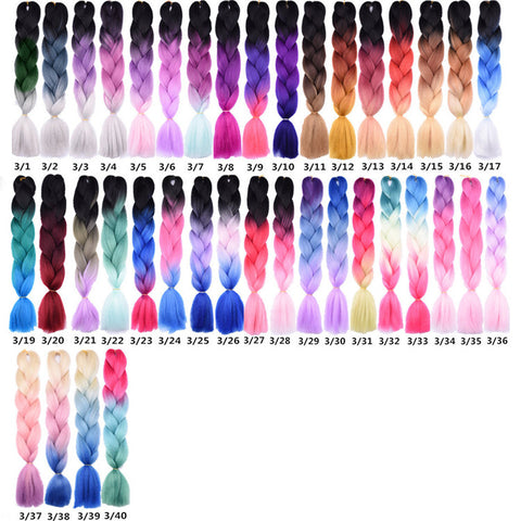 3 color pre braiding hair Jumbo Braids