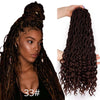 Bohemian Faux Locs Crochet Hair Extensions Curly Crochet Braiding Hair Goddess Synthetic Hair Ombre Doris beauty