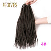 Qp hairBraiding hair 18 inch Synthetic Box Crochet Hair Extensions,22 strands/piece Ombre Braids Brown Black Blonde