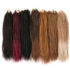 Qp hairBraiding hair 18 inch Synthetic Box Crochet Hair Extensions,22 strands/piece Ombre Braids Brown Black Blonde