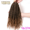 Qp hairBraiding hair 18 inch Synthetic Box Crochet Hair Extensions,22 strands/piece Ombre Braids Brown Black Blonde