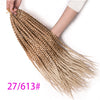 Qp hairBraiding hair 18 inch Synthetic Box Crochet Hair Extensions,22 strands/piece Ombre Braids Brown Black Blonde