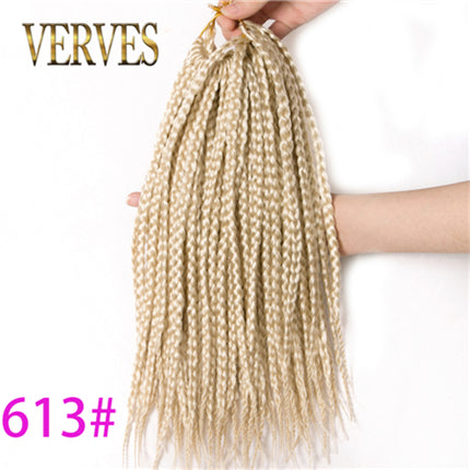 Qp hairBraiding hair 18 inch Synthetic Box Crochet Hair Extensions,22 strands/piece Ombre Braids Brown Black Blonde