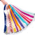 Qp hairClip In One Piece Synthetic Hair Extensions Color Strips 20'' Long straight Hair Clip hair Pure Color