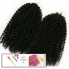 Qp hairCrochet Braid Hair 60g/pack Synthetic Curly Braid 12 inch Ombre Braiding Hair Extentions Marley Afro Natural Black