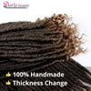 Crochet Braid Hair Curly Crochet Hair Goddess Faux Locs 16 Inch Synthetic Hair Extensions Ombre Braiding Hair Soft Natural