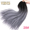 Qp hairCrochet Braids Synthetic 24 inch Box Braid 7 Pcs/lot 22 Roots/pcs Ombre Braiding Hair Extension Heat Fiber Bulk Braid Pink Blue