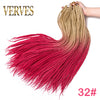 Qp hairCrochet Braids Synthetic 24 inch Box Braid 7 Pcs/lot 22 Roots/pcs Ombre Braiding Hair Extension Heat Fiber Bulk Braid Pink Blue