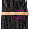 Qp hairCrochet Braids Synthetic 24 inch Box Braid 7 Pcs/lot 22 Roots/pcs Ombre Braiding Hair Extension Heat Fiber Bulk Braid Pink Blue