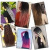 Qp hairCrochet Braids Synthetic 24 inch Box Braid 7 Pcs/lot 22 Roots/pcs Ombre Braiding Hair Extension Heat Fiber Bulk Braid Pink Blue
