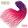 Qp hairCrochet Braids Synthetic 24 inch Box Braid 7 Pcs/lot 22 Roots/pcs Ombre Braiding Hair Extension Heat Fiber Bulk Braid Pink Blue
