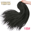 Qp hairCrochet Braids Synthetic 24 inch Box Braid 7 Pcs/lot 22 Roots/pcs Ombre Braiding Hair Extension Heat Fiber Bulk Braid Pink Blue