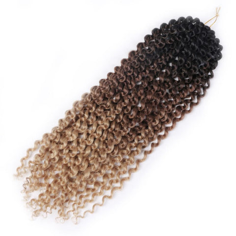 Qp hairCrochet Braids Synthetic Passion Curly Wave Hair 18 inch Ombre Braiding Hair Extentions 22 Strands/Pcs Curl Brown Blonde
