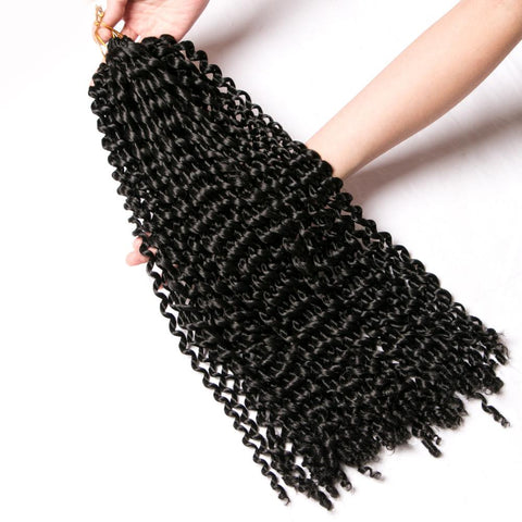 Qp hairCrochet Braids Synthetic Passion Curly Wave Hair 18 inch Ombre Braiding Hair Extentions 22 Strands/Pcs Curl Brown Blonde