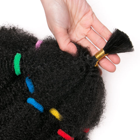 Qp hairCulry Crochet Braids Hair Extensions Synthetic 12 Inch Ombre Braiding Hair Afro Kinky Bulk Twist Braids Black,Bug,Brown