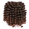 Qp hairCurly Twist Black Synthetic Crochet braids hair 75g/Pack 8 inch 20 Strands/pcs Ombre Braiding Hair Extention Twist