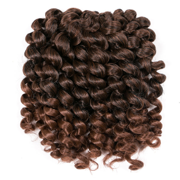 Qp hairCurly Twist Black Synthetic Crochet braids hair 75g/Pack 8 inch 20 Strands/pcs Ombre Braiding Hair Extention Twist