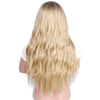 Doris Beauty Ombre Long Wavy Platinum Blonde Wig Synthetic Wigs for Women Cosplay Blond Color Glueless Hair