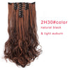 Doris beauty 18 Clips 8 pcs Long Curly Women Clip in Hair Extensions Synthetic Hair Pieces Blonde Black Brown Heat Resistant