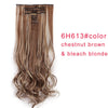 Doris beauty 18 Clips 8 pcs Long Curly Women Clip in Hair Extensions Synthetic Hair Pieces Blonde Black Brown Heat Resistant