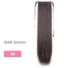 Doris beauty 22'' 26'' Ponytail Hairpiece Drawstring Long Straight Clip False Synthetic Hair Extensions Women Heat Resistant