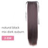 Doris beauty 22'' 26'' Ponytail Hairpiece Drawstring Long Straight Clip False Synthetic Hair Extensions Women Heat Resistant