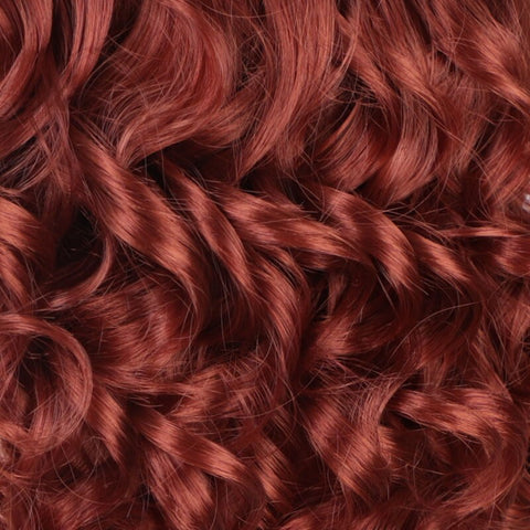 Doris beauty Black Synthetic Short Wigs for Women with Bangs Wavy Short Wig Heat Resistant Fiber Red Cosplay
