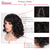 Doris beauty Black Synthetic Short Wigs for Women with Bangs Wavy Short Wig Heat Resistant Fiber Red Cosplay